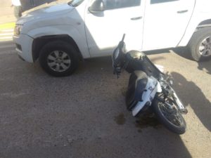 accidente moto amarok