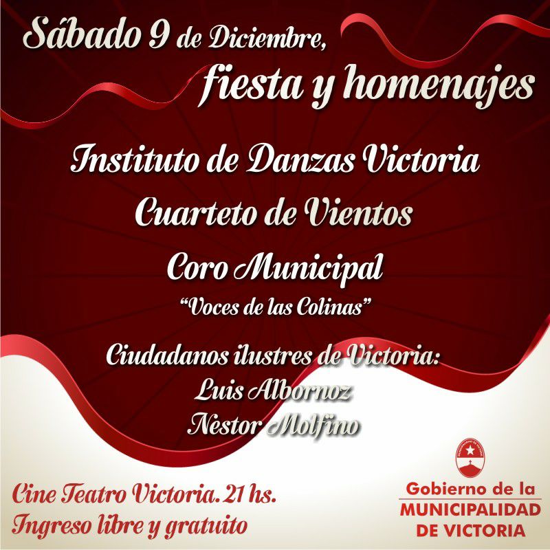 fiesta y homenajes