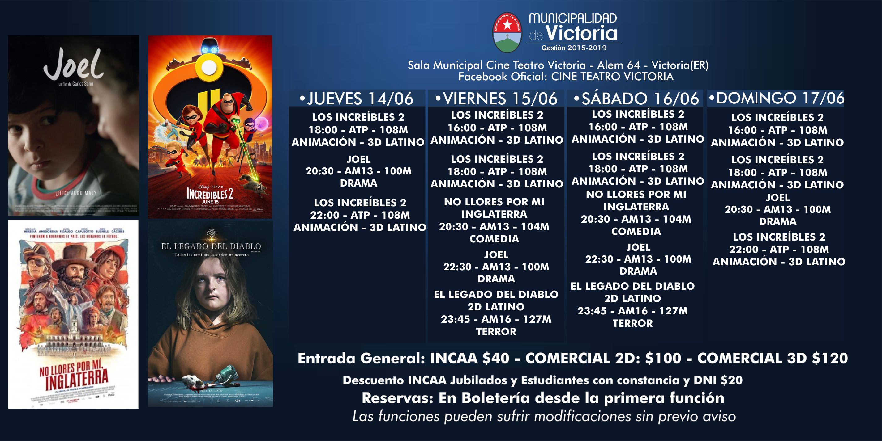 Cartelera 14-07 Junio COMPLETA