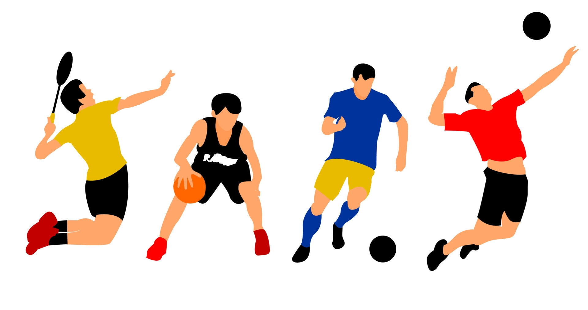 most-popular-sport-illustration-free-vector