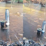 Se congeló un arroyo en Entre Ríos en medio de la intensa ola polar