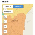 Renovaron alerta amarillo para este viernes y naranja para el sábado