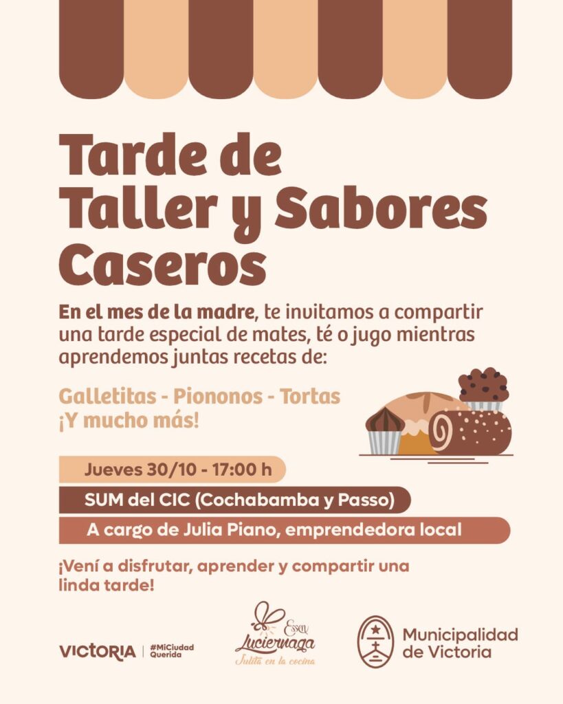 Taller de cocina en el mes de la madre Ciudad