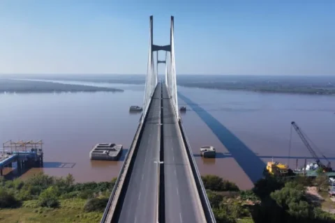 Hay  cortes programados en el puente Rosario-Victoria por obras este martes