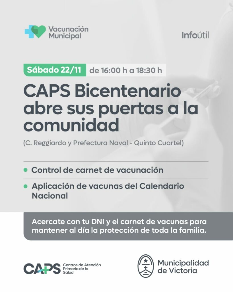 ESTE SÁBADO EL CAPS BICENTENARIO ABRE SUS PUERTAS Ciudad