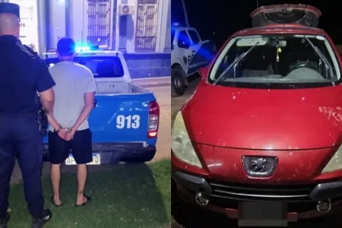 Paranaense le robó el auto al vecino y viajó a Diamante a ver a su novia