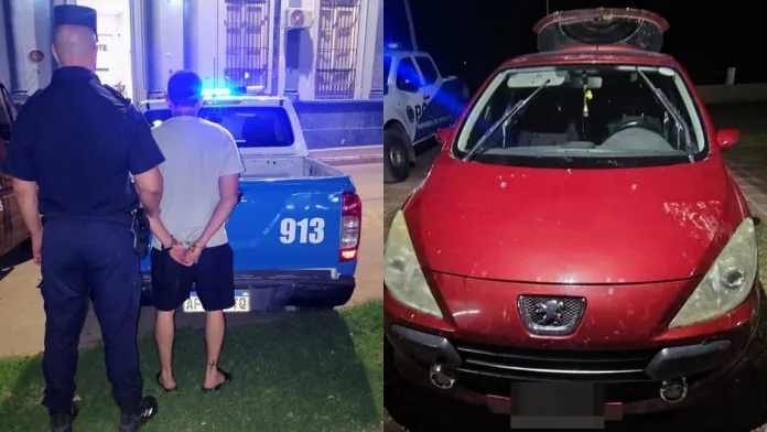 Paranaense le robó el auto al vecino y viajó a Diamante a ver a su novia Policiales