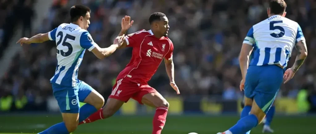 El Liverpool perdió con el Brighton y se aleja de los puestos de clasificación a la Champions League Deportes