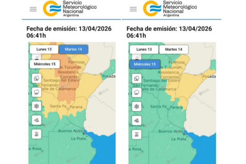 Emitieron una alerta amarilla por tormentas para este martes y miércoles en Entre Ríos