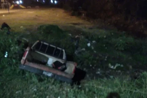Una camioneta cayó al arroyo tras chocar contra un puente y una mujer fue hospitalizada