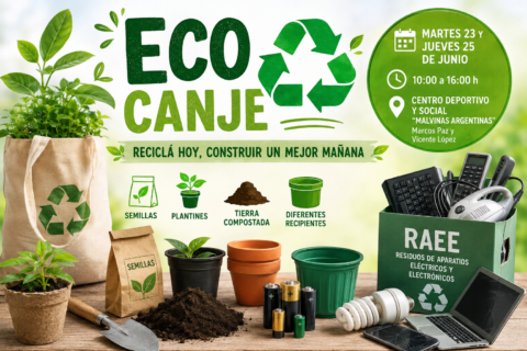 Eco Canje: nuevas jornadas para promover el reciclaje y el cuidado ambiental