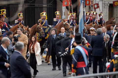 Sin Villarruel, Javier Milei participó del Tedeum patrio escoltado por su nuevo Gabinete