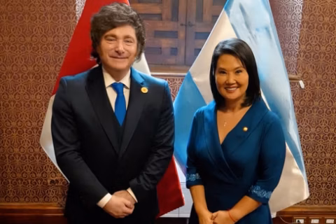 Javier Milei se reunió en Lima con Fujimori en la antesala de la asunción presidencial