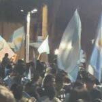    Victoria celebró el pase de la Selección a la final del Mundial con una multitud en Plaza San Martín