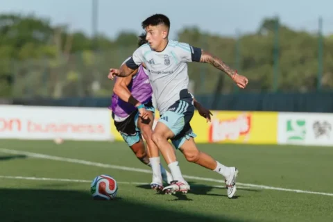 Argentina se entrena para Cuartos de Final: la probable formación ante Suiza