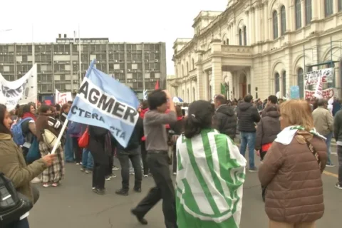 La Multisectorial realiza paro y movilización contra la Reforma previsional