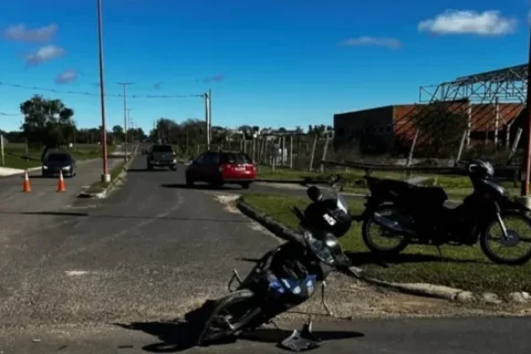 Diamante: chocaron dos motos y tres hombres fueron asistidos en el Hospital