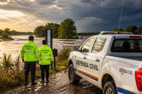 Defensa Civil monitorea las cuencas de los ríos Gualeguay y Gualeguaychú